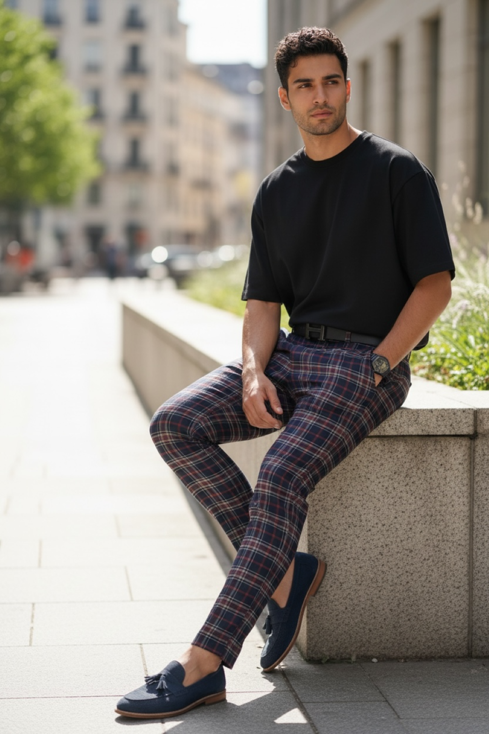 Pantaloni Barbati Carouri | Stil Casual Confortabil - imagine 2