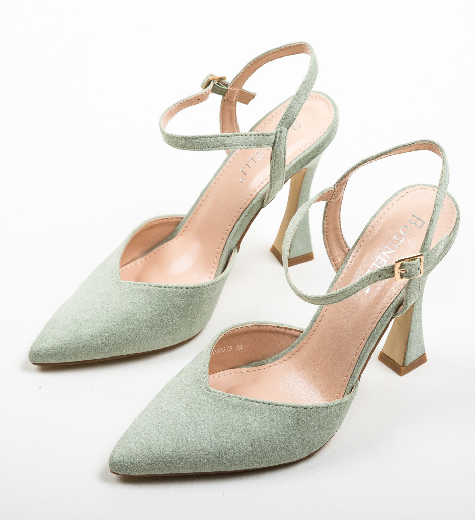 Pantofi cu toc verzi eleganți - Stil și confort - imagine 5