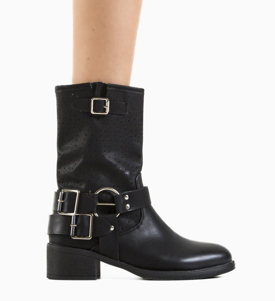 Cizme Keegn Negre Elegante și Confortabile - imagine 4