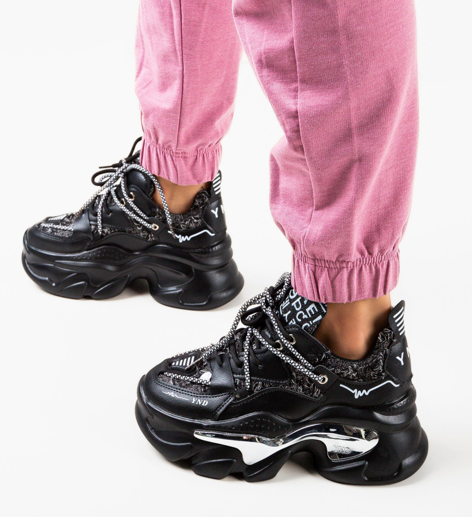 Sneakers Dama Dyn Negri | Stil și Confort - imagine 2