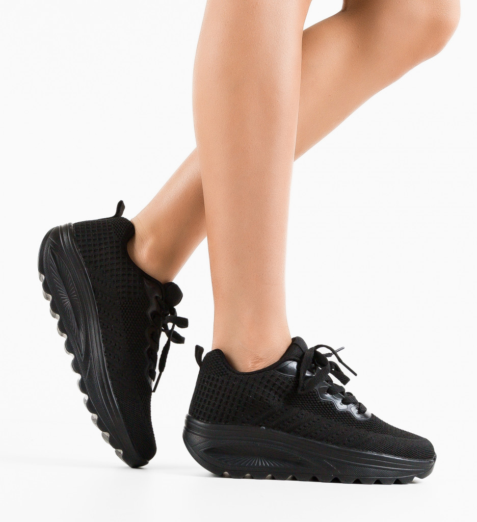 Sneakers Dama Regis Negri | Confort și Stil - imagine 4