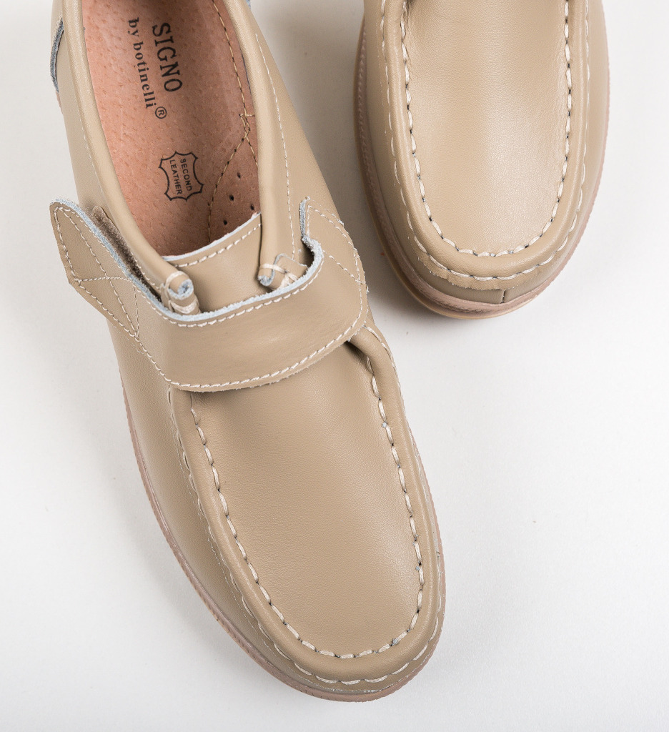 Pantofi Casual Straif Bej - Confort și Stil - imagine 6