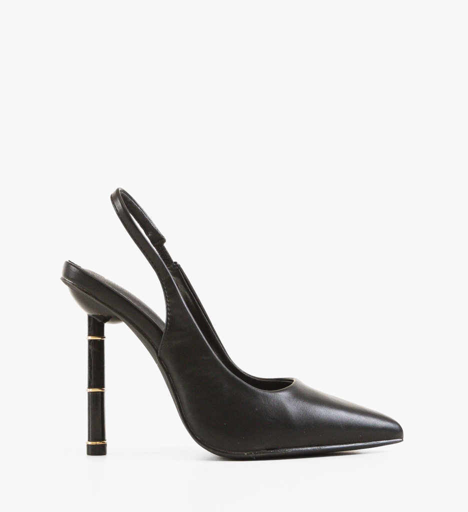 Pantofi Bates Negri Eleganți cu Toc - imagine 6