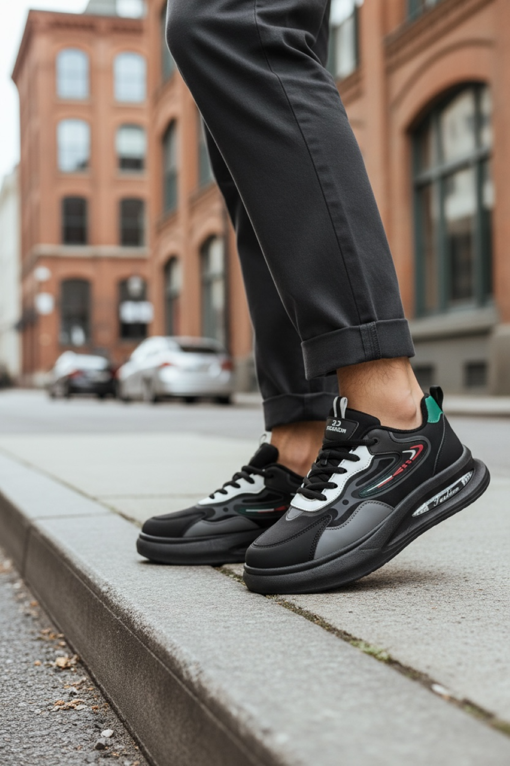 Adidași Casual Bărbați Negri A70 N8-1 - Confort Maxim