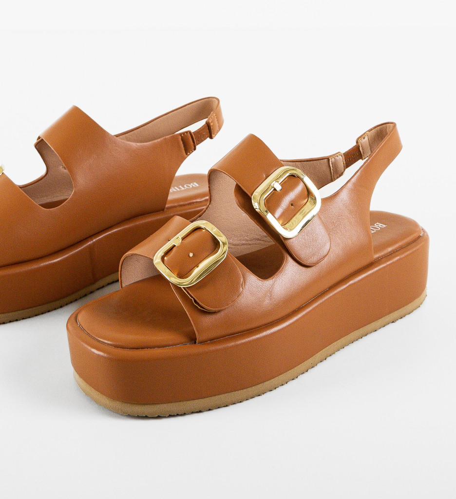 Sandale Dama Willow Camel | Eleganță și Confort - imagine 6