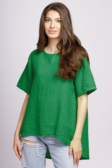 Bluza In Verde Asimetrica Shopika