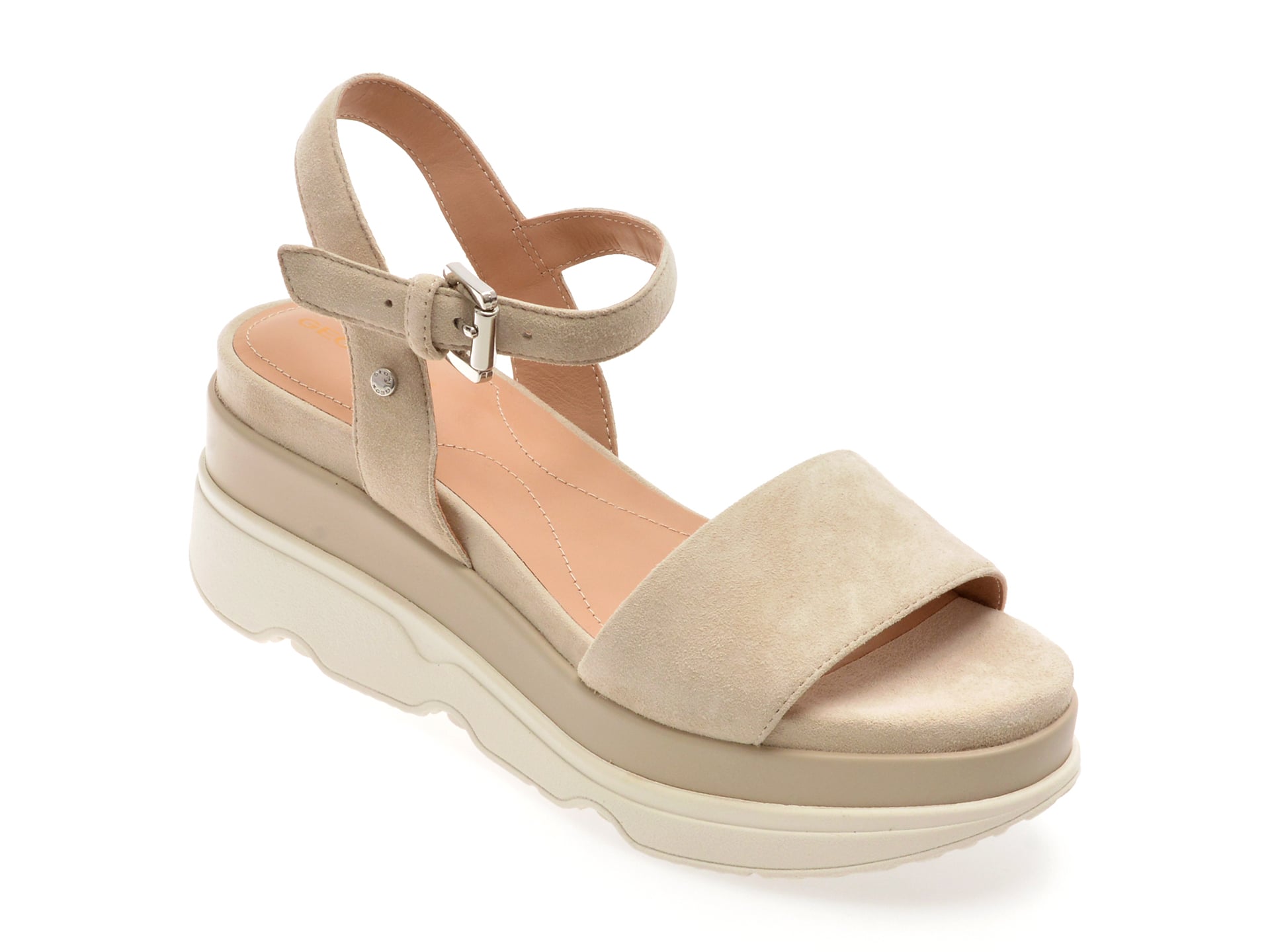 Sandale GEOX D02HBC Gri Piele - Confort Premium