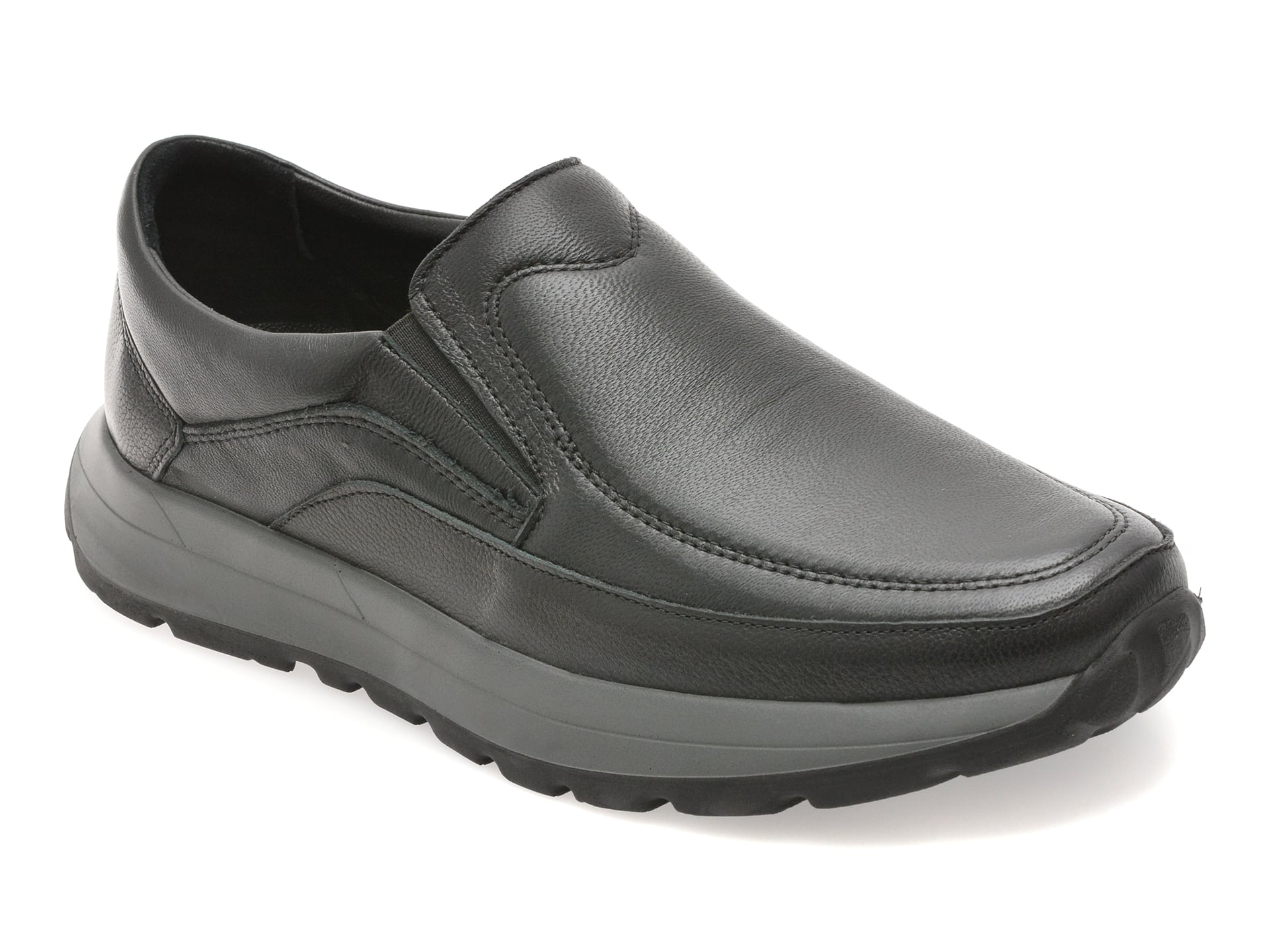 Mocasini OTTER Negri Din Piele Naturală DD7015