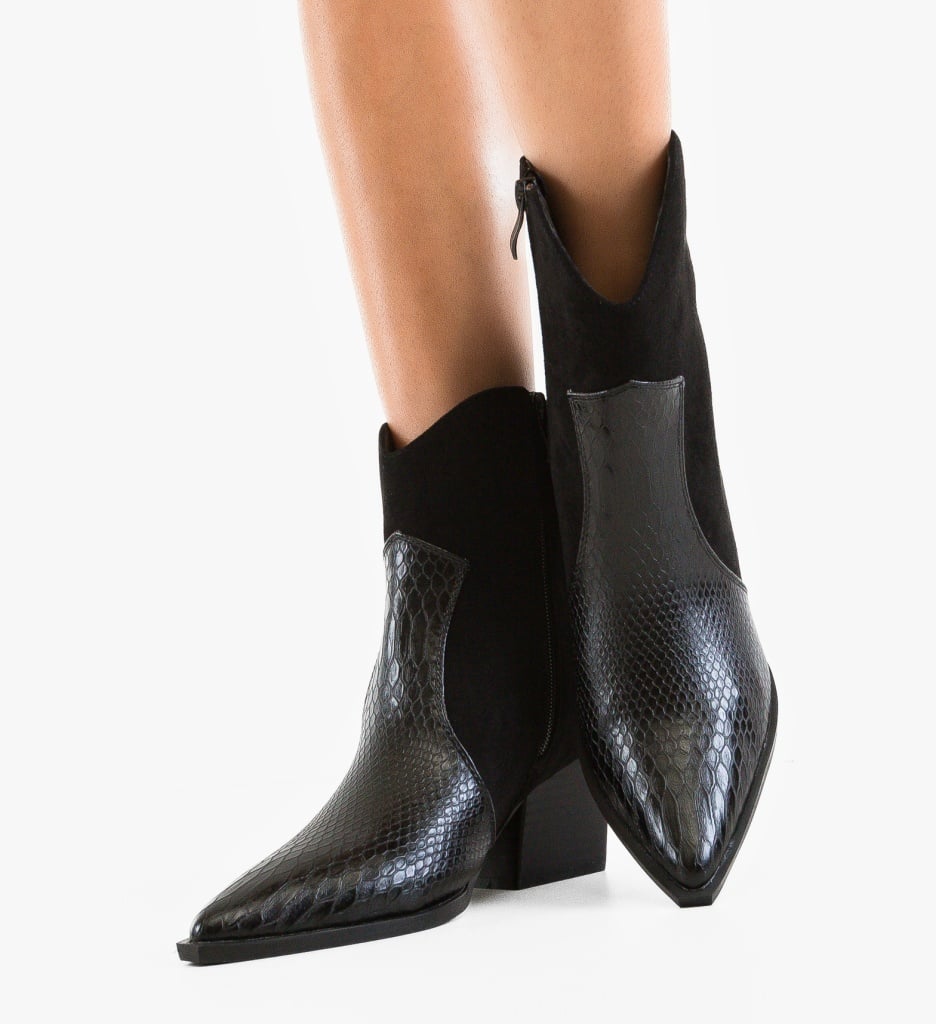 Botine Brebly Negre - Eleganță și Confort - imagine 4