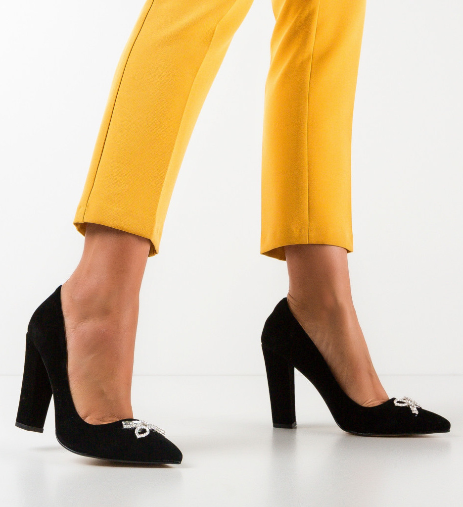 Pantofi Dama Saxona Negri - Eleganți și Versatili - imagine 2