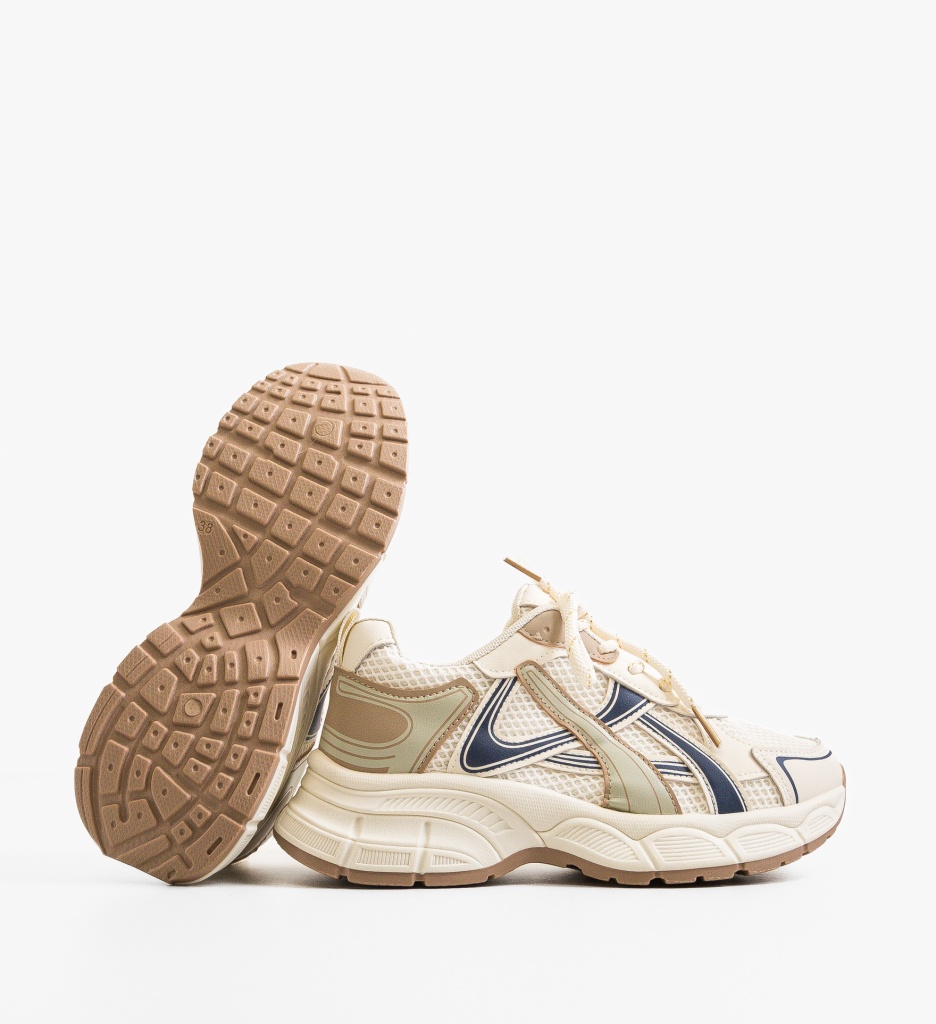 Sneakers dama Tobias Bej - Confort și Stil - imagine 4