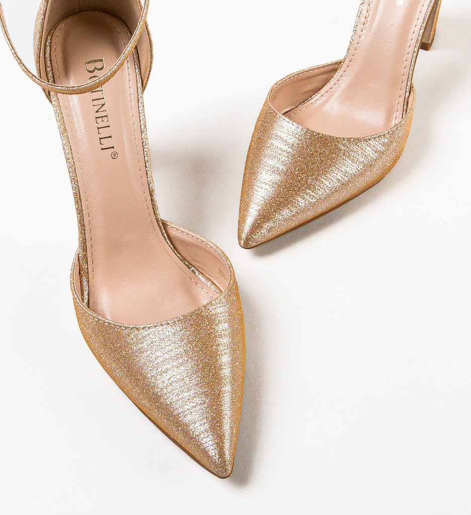 Pantofi cu toc Nakara Aurii 2 - Eleganți și Moderni - imagine 6
