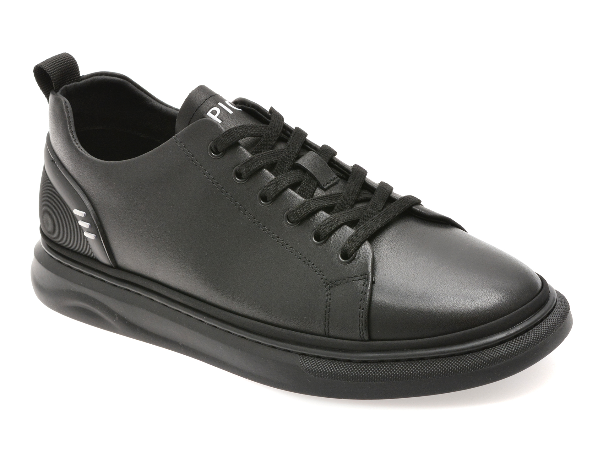 Pantofi Sport Epica Negri din Piele Naturală - imagine 2