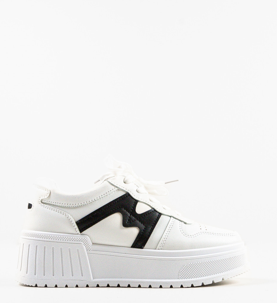 Sneakers Dama Sienna Albi - Stil Modern - imagine 6