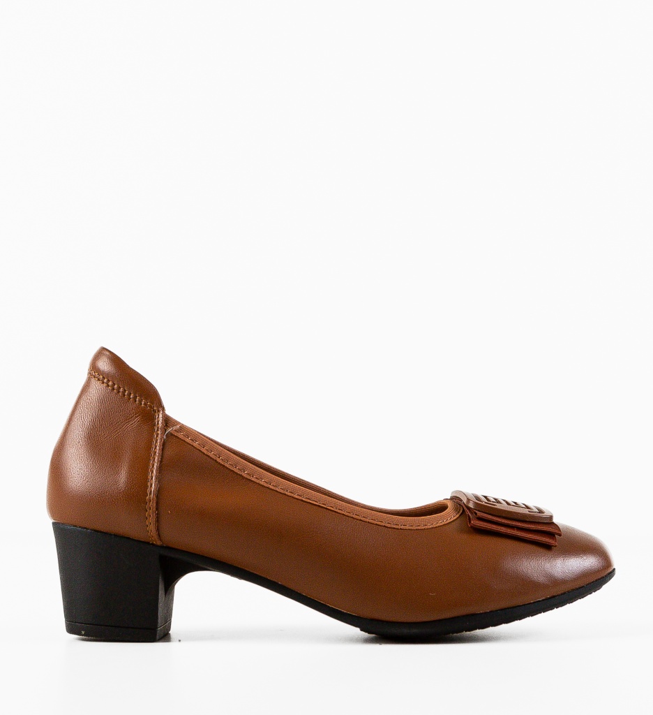 Pantofi Dama Bobbi Camel - Eleganță Supremă - imagine 4