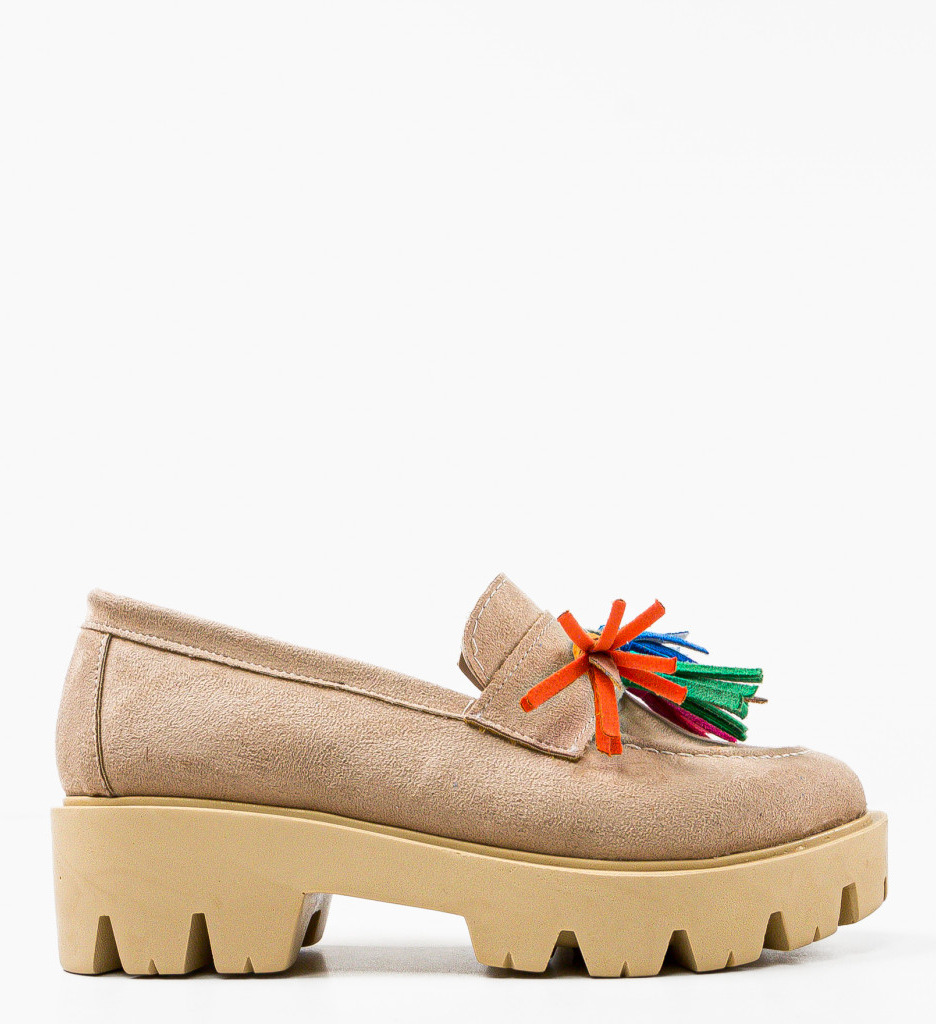 Pantofi Casual Dama Bej - Confort și Stil - imagine 6