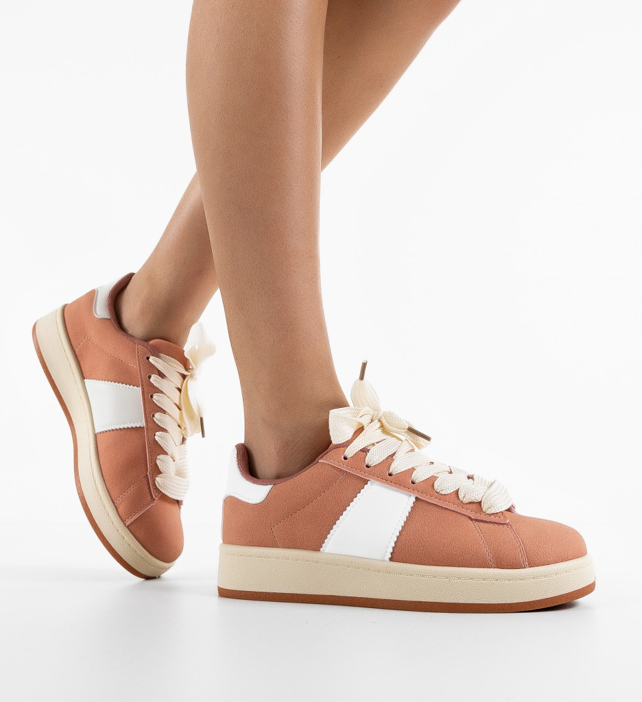 Sneakers Dama Kionba Roz - Confort Sport - imagine 3