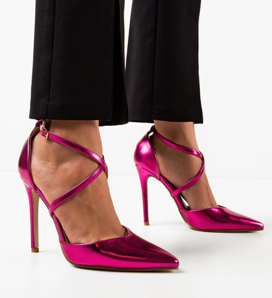 Pantofi Toc Arpat Fuchsia - Eleganță și Stil