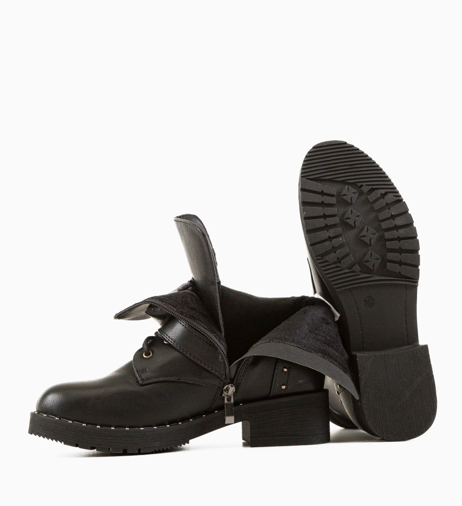 Ghete Dama Pariah Negre - Eleganță și Confort - imagine 5
