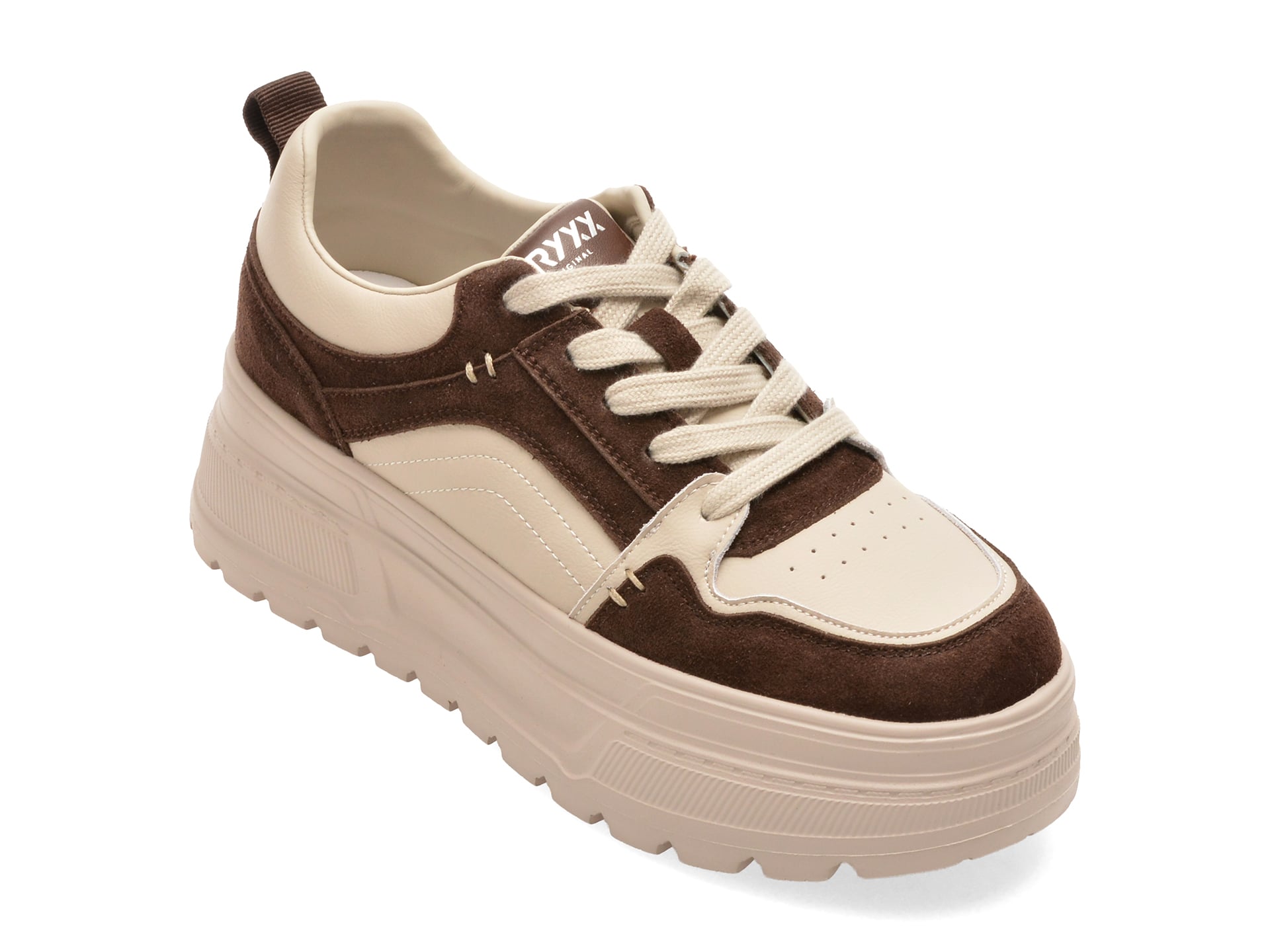 Pantofi sport GRYXX bej, piele naturală