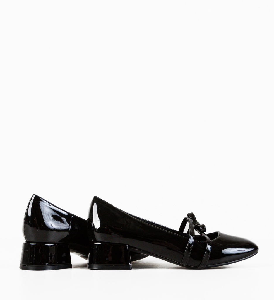 Pantofi Dama Tospe Negri | Eleganță și Stil - imagine 3