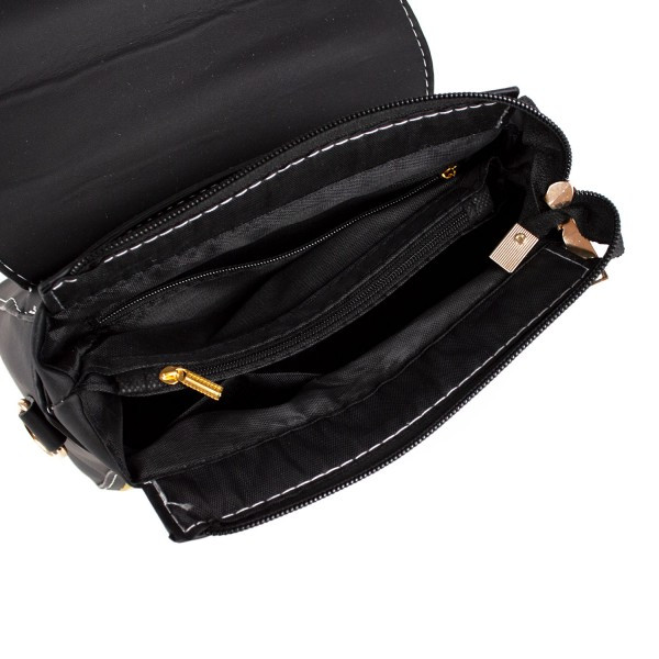 Geanta dama Asha GT1088 negru Himili, cu bareta - imagine 5