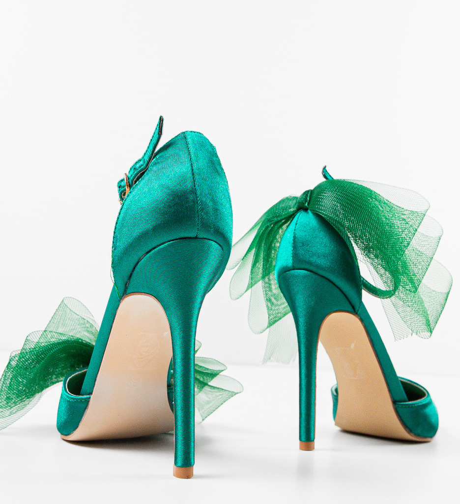 Pantofi Jarh Verzi cu Toc - Eleganță Asigurată - imagine 7