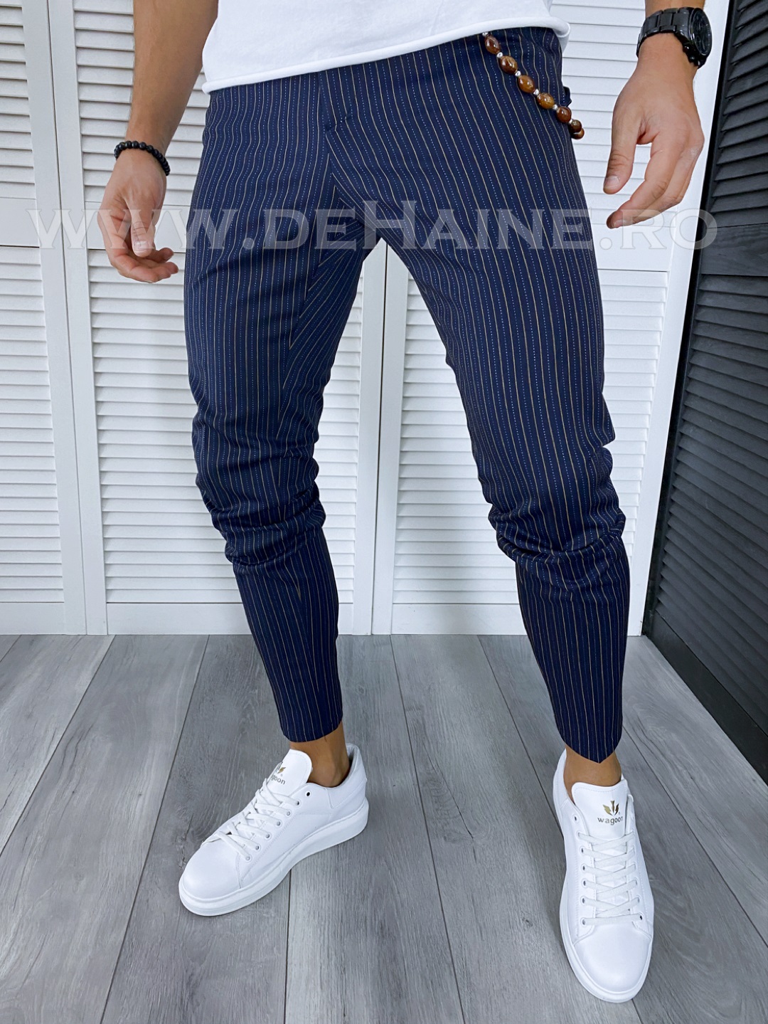 Pantaloni Casual Bărbați Bleumarin Regular Fit