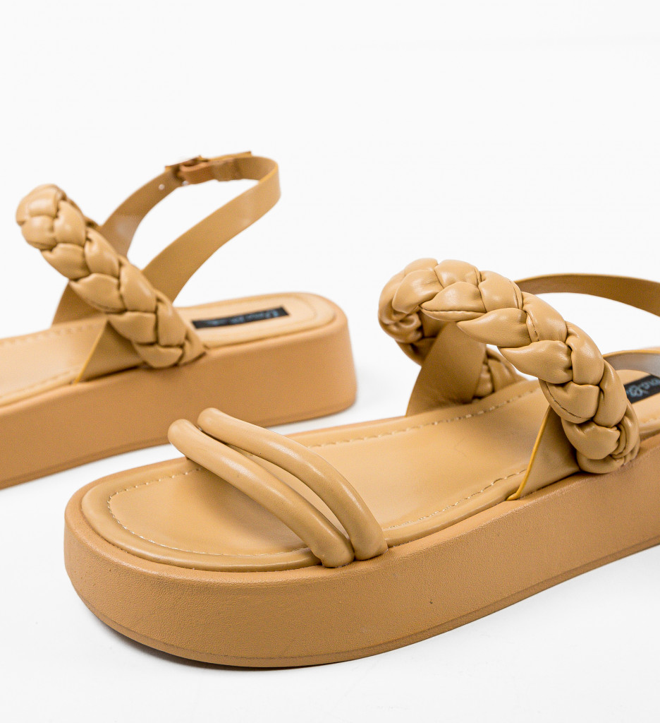 Sandale Dama Terrazas Camel - Eleganță și Stil - imagine 3