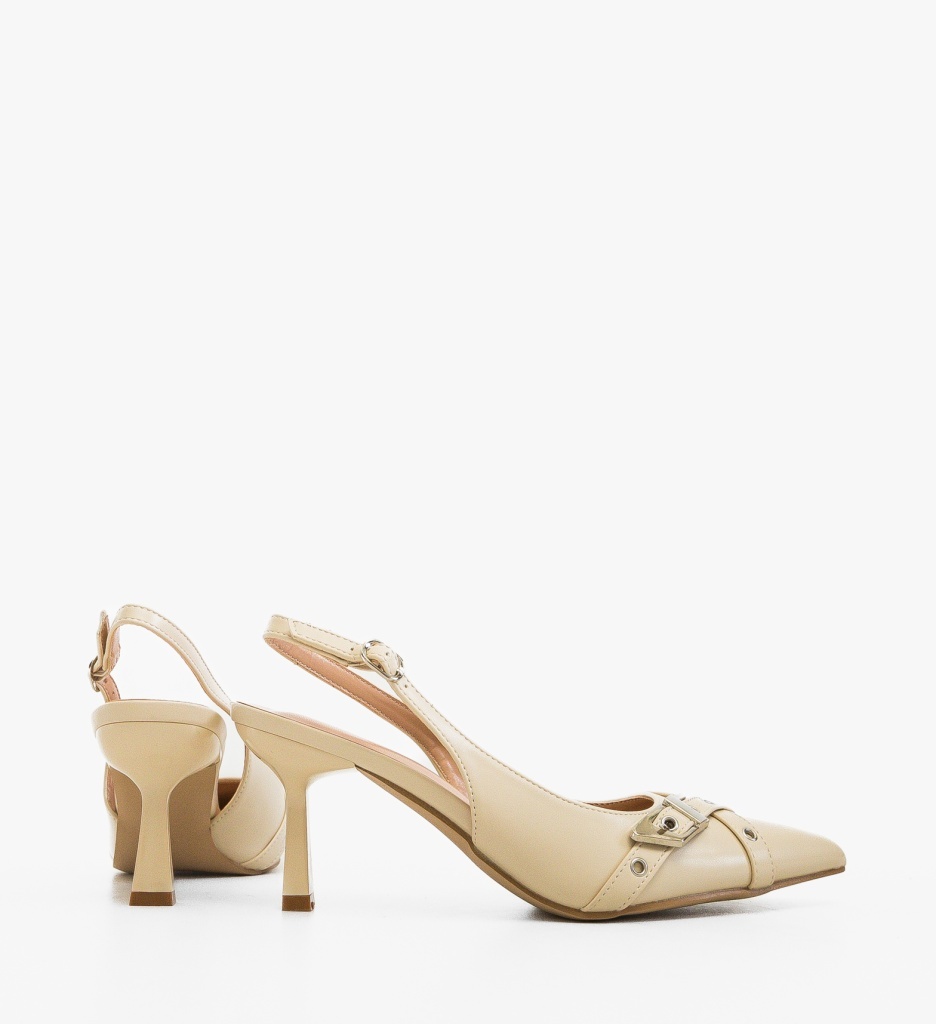 Pantofi Dama Lennox Bej Eleganți - imagine 4