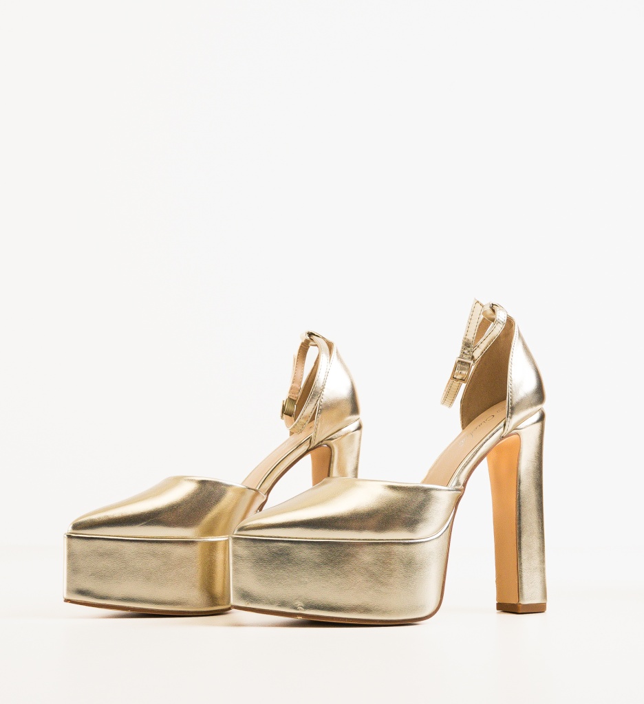 Pantofi Toc Aurii Marianne - Eleganță Asigurată - imagine 4