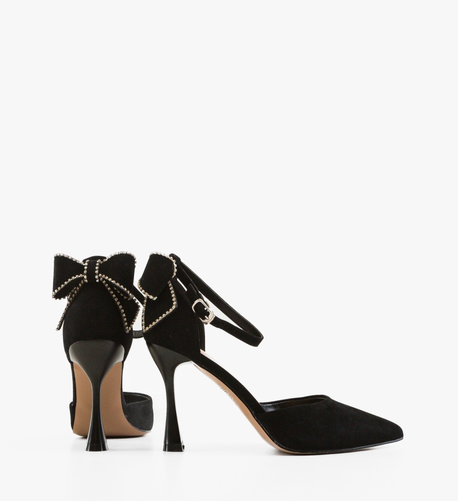 Pantofi Dama Burdy Negri Depurtat - Eleganță Maximă - imagine 2