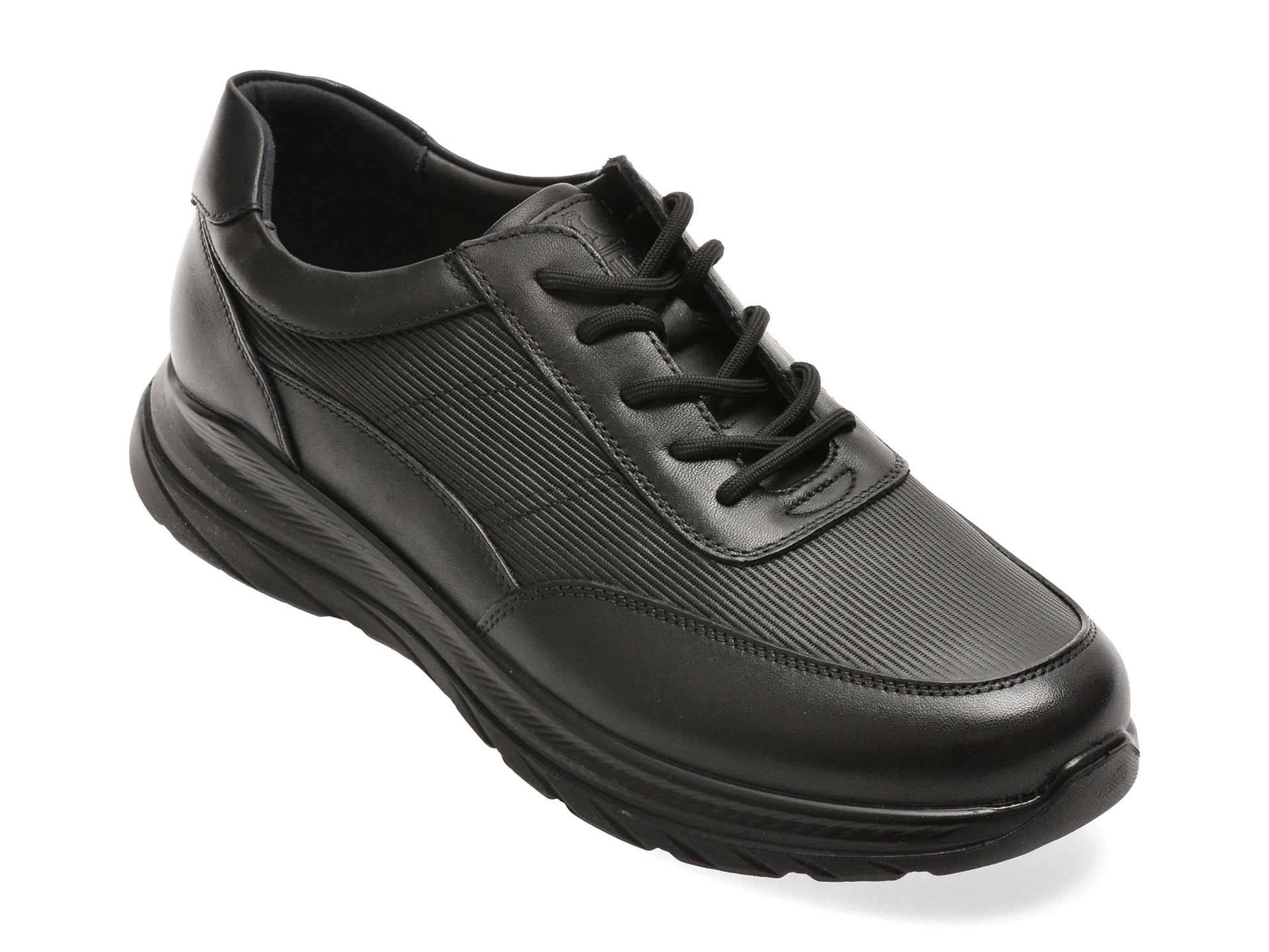 Pantofi Sport OTTER Negri Piele Naturală
