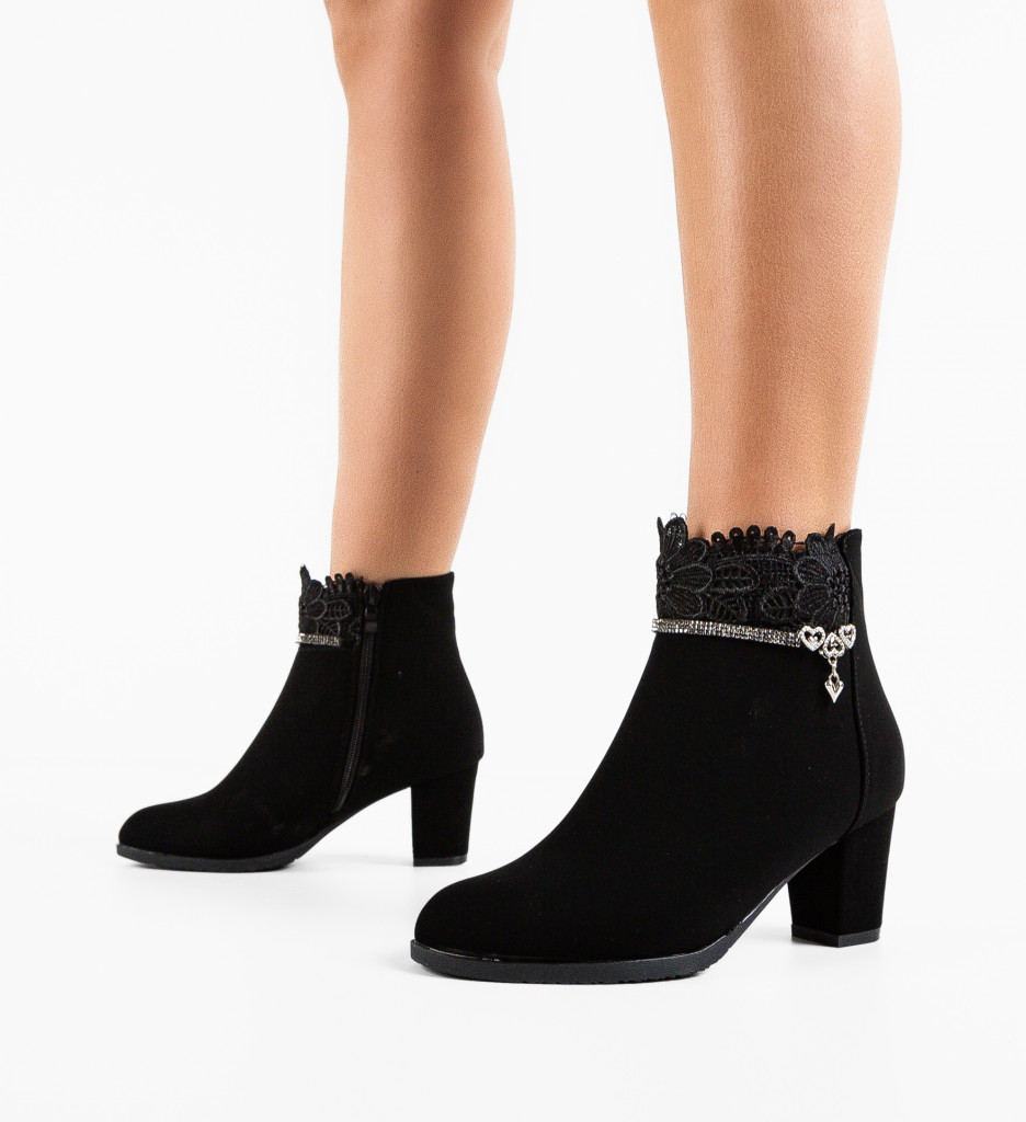 Botine Dama Gail Negre | Confort & Stil Urban - imagine 3