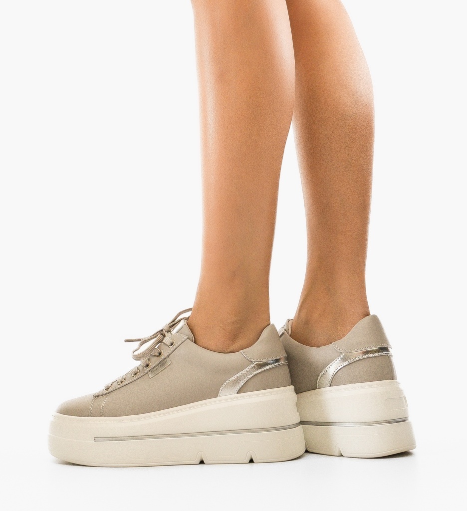 Sneakers Dama Gri - Confort și Stil Urban - imagine 2
