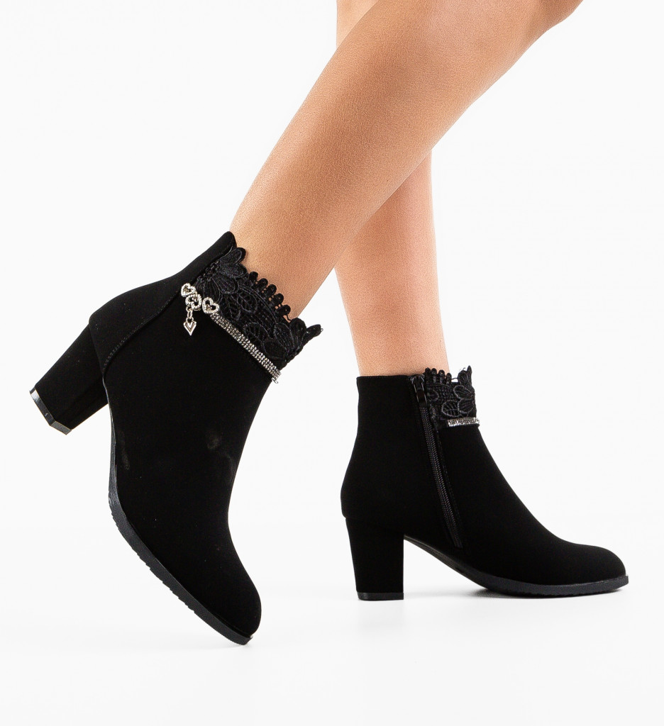 Botine Dama Gail Negre | Confort & Stil Urban - imagine 2