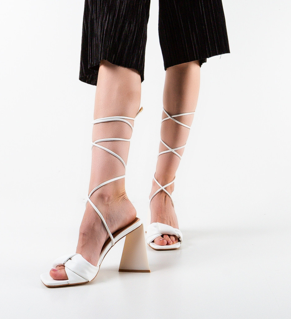 Sandale Kouma Albe cu Toc Elegante - imagine 2