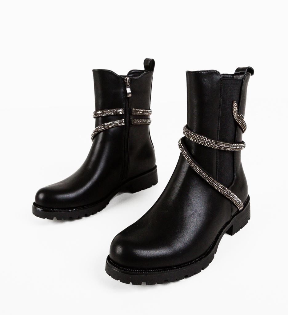 Ghete Tucker Dama Negre - Eleganță și Confort - imagine 7