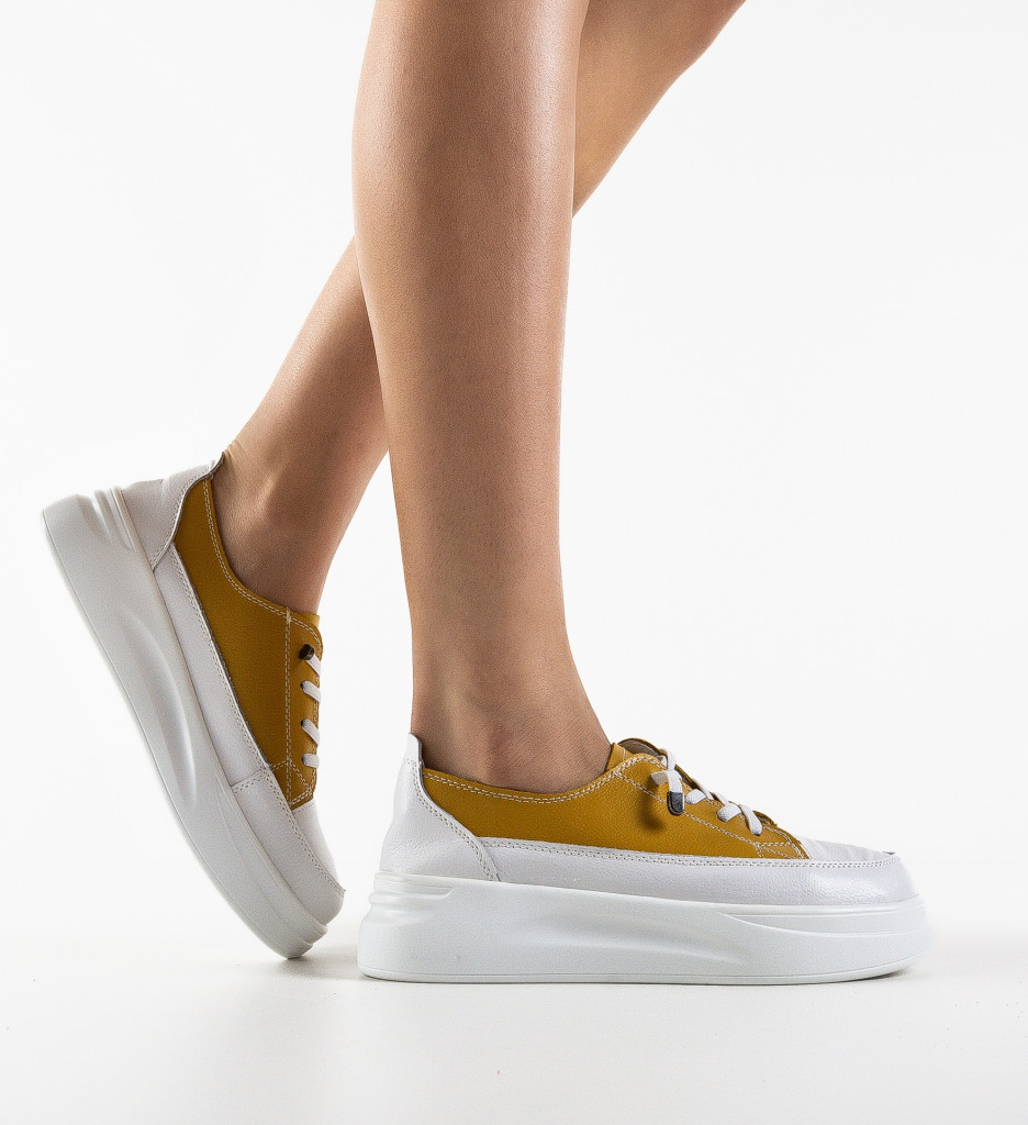 Sneakers Versec Galbeni | Confort și Stil - imagine 3