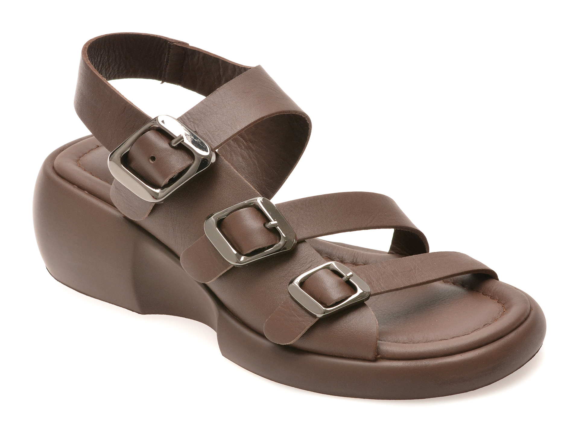 Sandale GRYXX din Piele Naturală, Maro