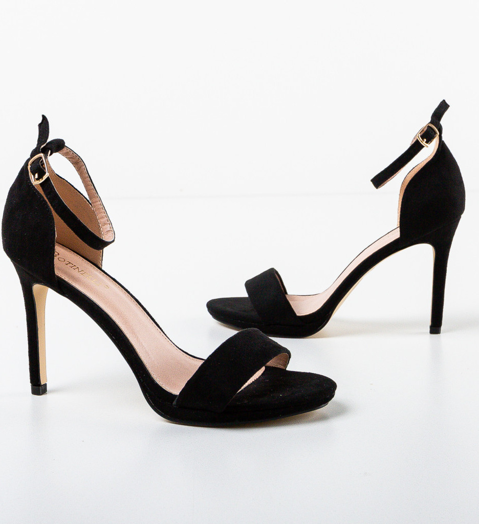 Sandale Dama Grisini Negre - Eleganță și Stil - imagine 5