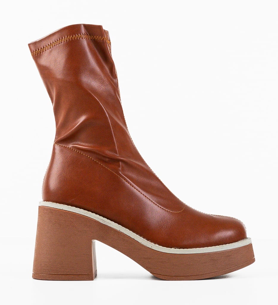Botine Dama Naom Camel - Eleganță și Confort - imagine 5