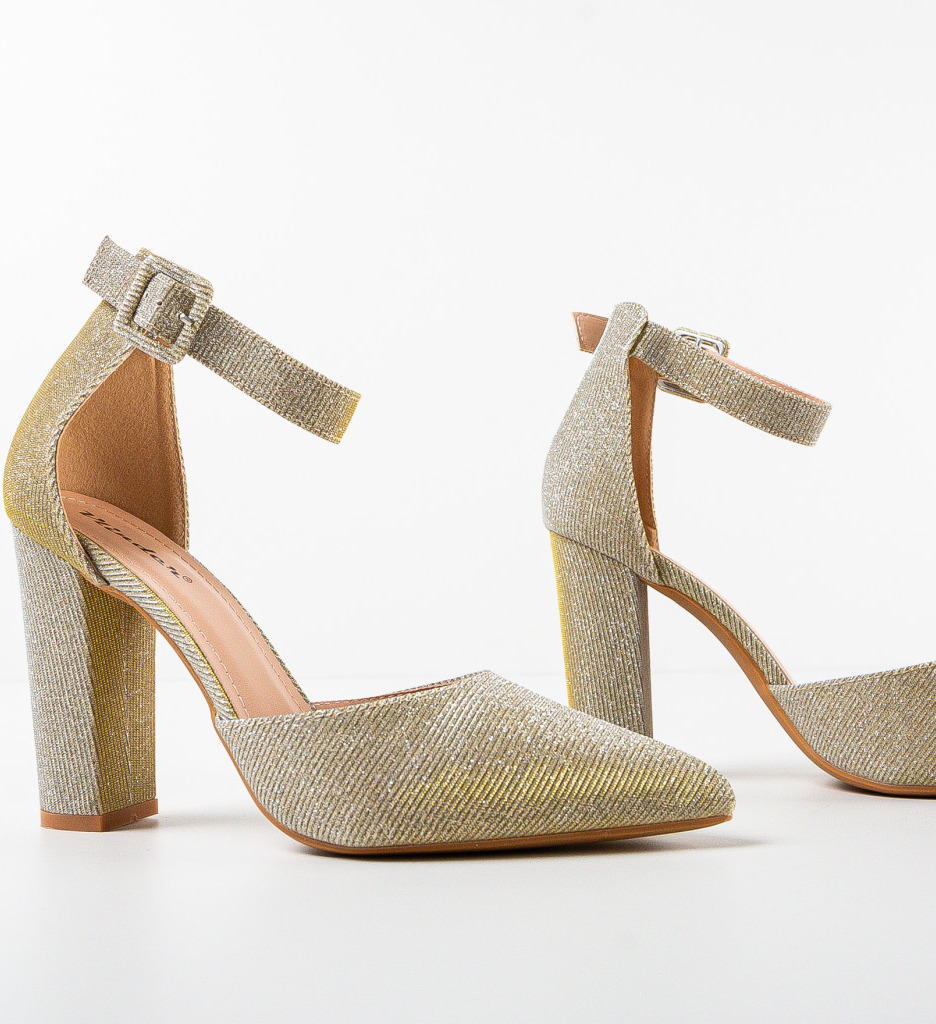 Pantofi Dama Ruben Aurii 2 cu Toc Eleganți - imagine 7