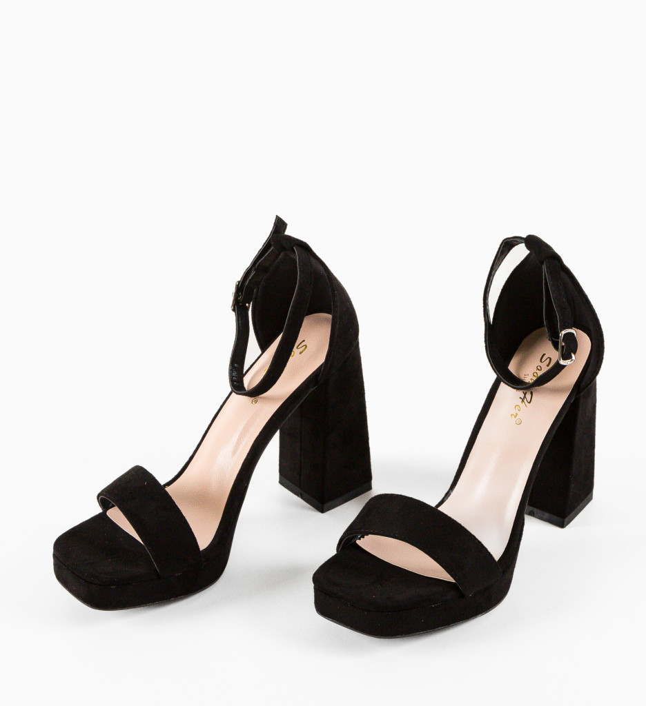 Sandale cu Toc Abiola Negre - Eleganță și Stil - imagine 10
