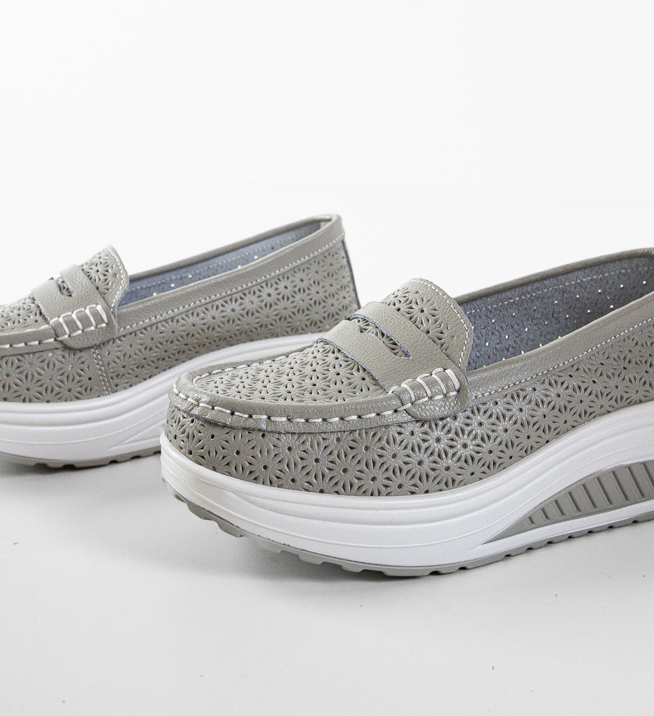 Pantofi Fyrya Gri Casual | Confort și Stil - imagine 11