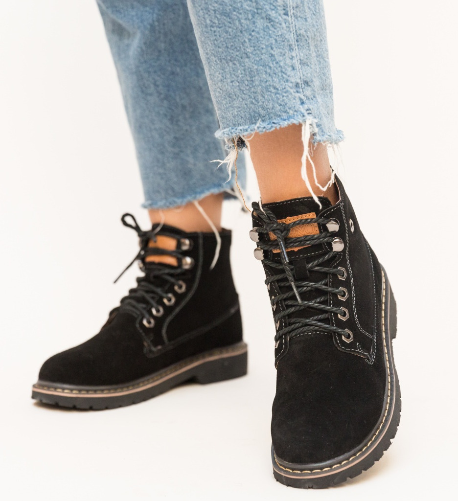 Ghete Dama Fenko Negre | Eleganți și Confortabili