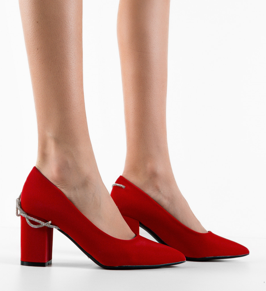 Pantofi Wick Rosii - Eleganță și Stil - imagine 2