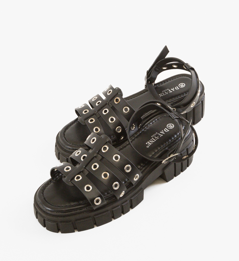 Sandale Dama Bruce Negre | Eleganță și Confort - imagine 5