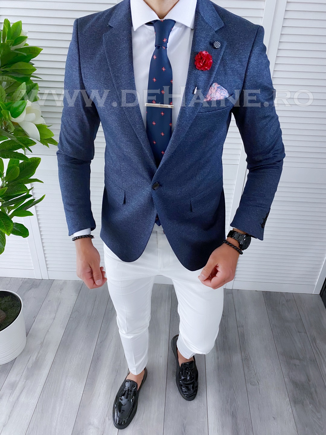 Sacou Barbati Slim Fit B4251 | Elegant Versatil