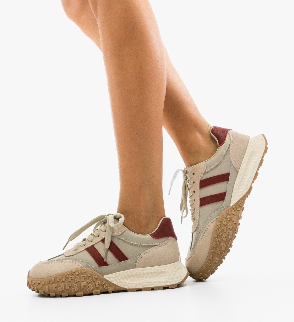 Sneakers Forale Gri - Confort și Stil Sport - imagine 4